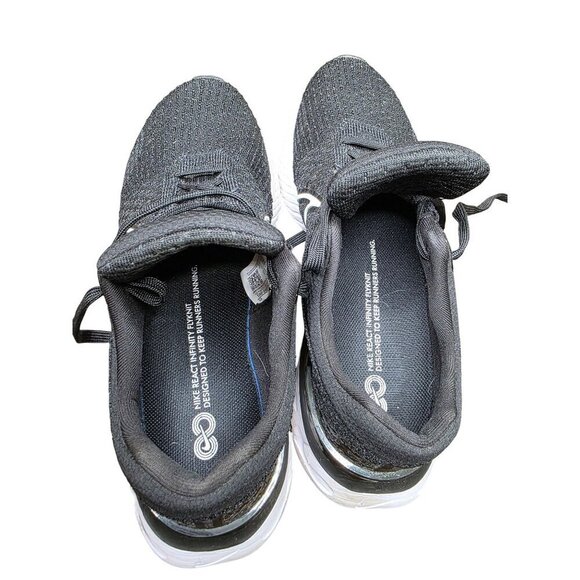 Nike React Infinity Run Flyknit 3 FK Size 9 Black White Running Women Shoe Sneak - Picture 3 of 16